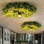 Rustykalna botaniczna lampa sufitowa do montażu wpuszczanego