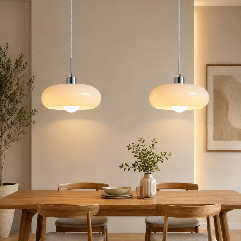 Retro lampa sufitowa w kształcie jajka