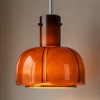 Minimalistyczna szklana lampa wisząca