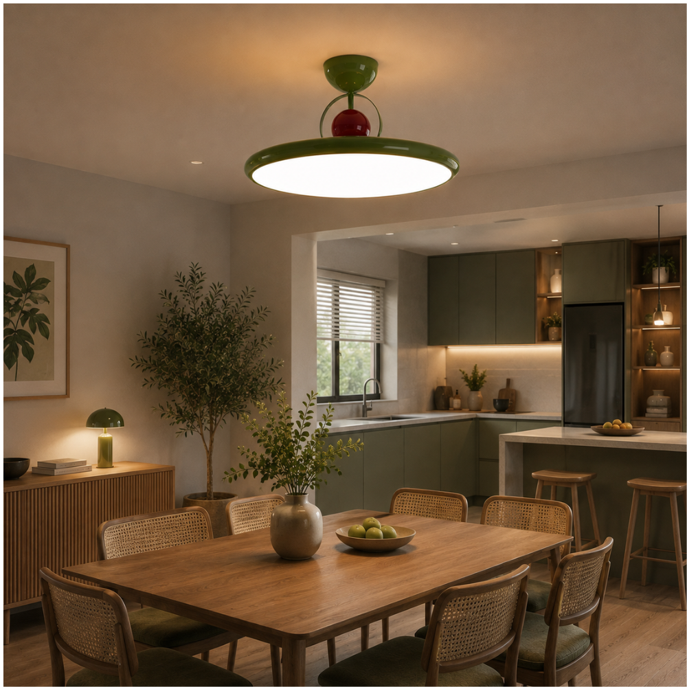 Nowoczesna skandynawska lampa sufitowa LED
