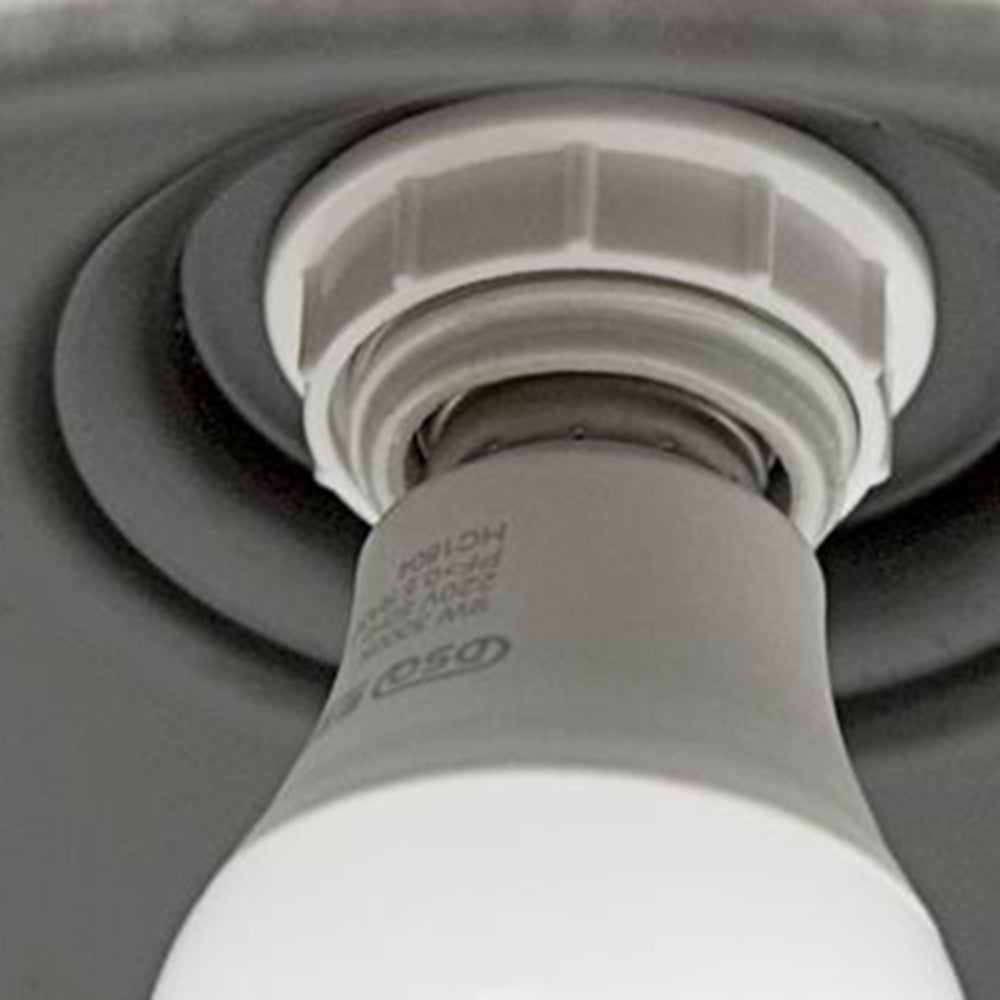 Nowoczesna lampa ścienna zewnętrzna w kształcie misy, styl industrialny