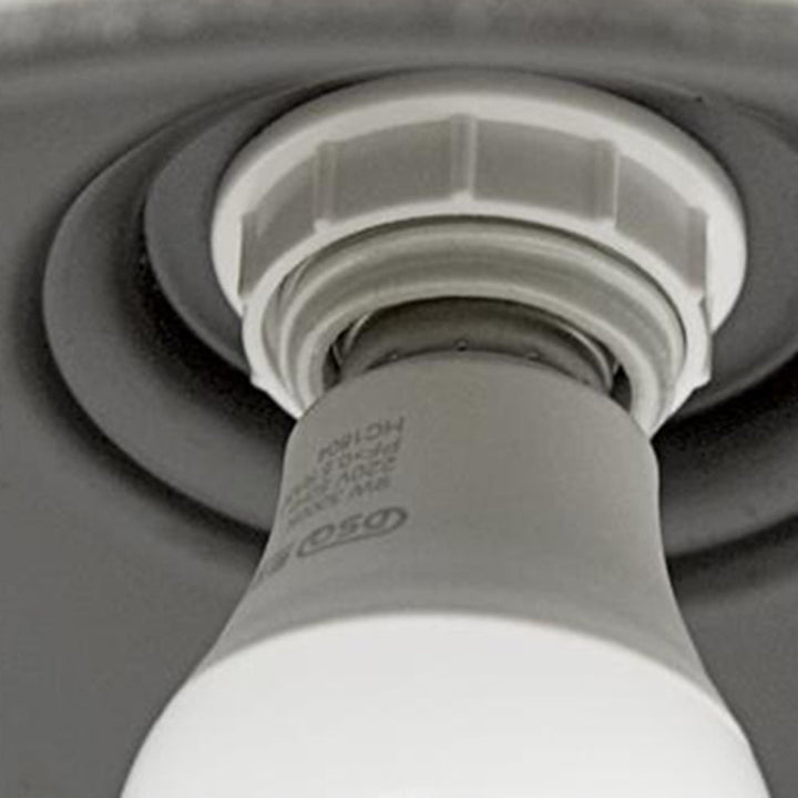 Nowoczesna lampa ścienna zewnętrzna w kształcie misy, styl industrialny