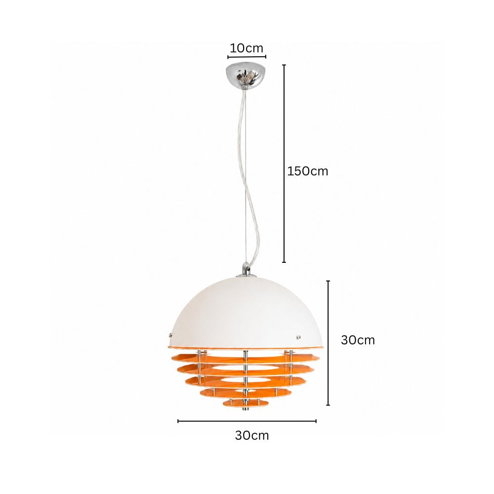 Lampa wisząca z warstwowym efektem zachodu słońca