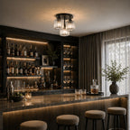 Nowoczesna Lampa Sufitowa LED – 3 Żarówki, Kryształowy Design