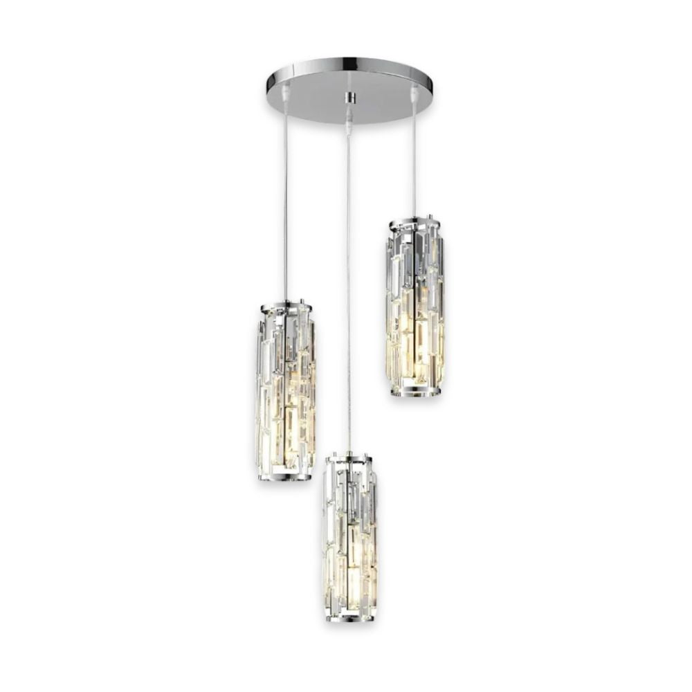 Kryształowa Szklana Lampa Wisząca