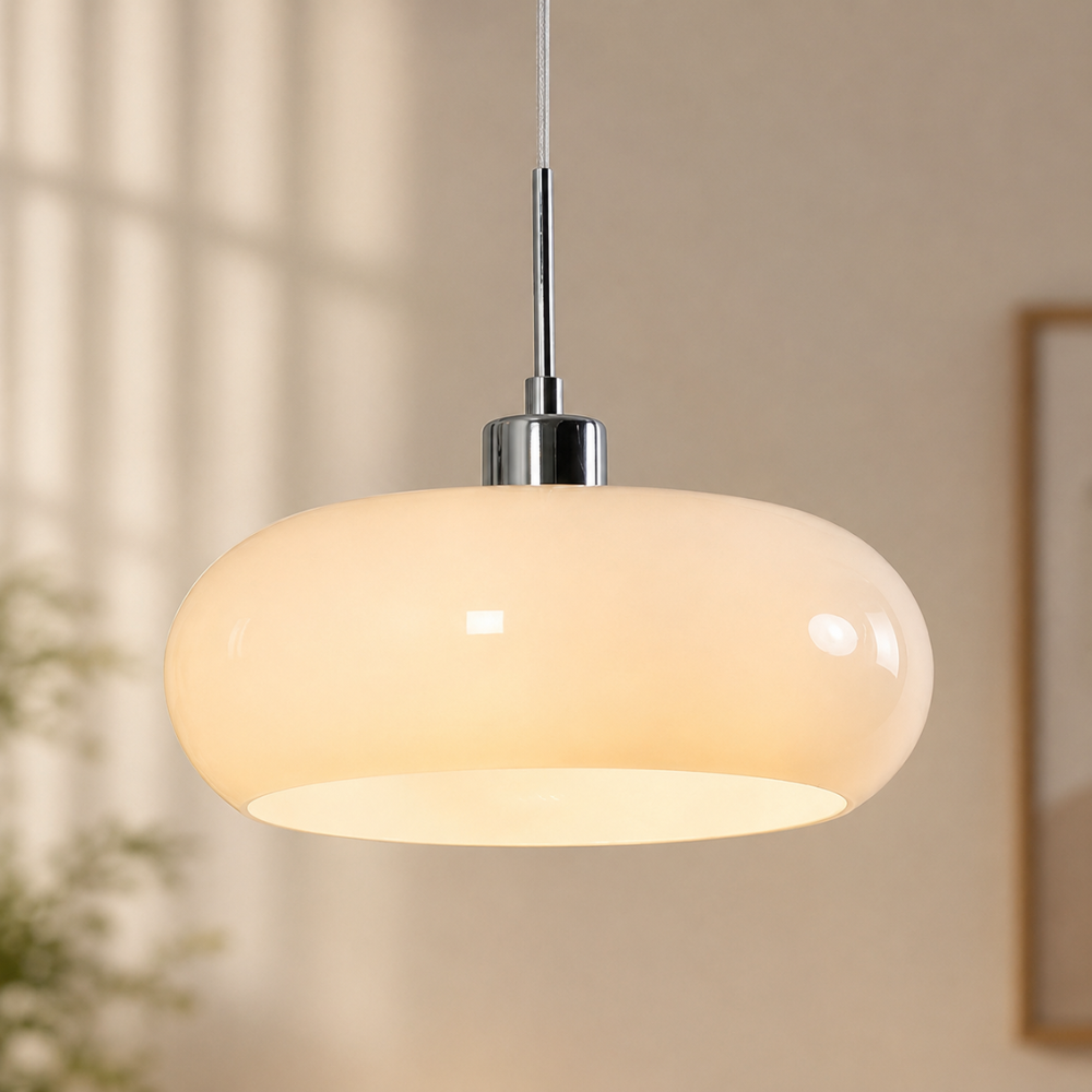 Retro lampa sufitowa w kształcie jajka