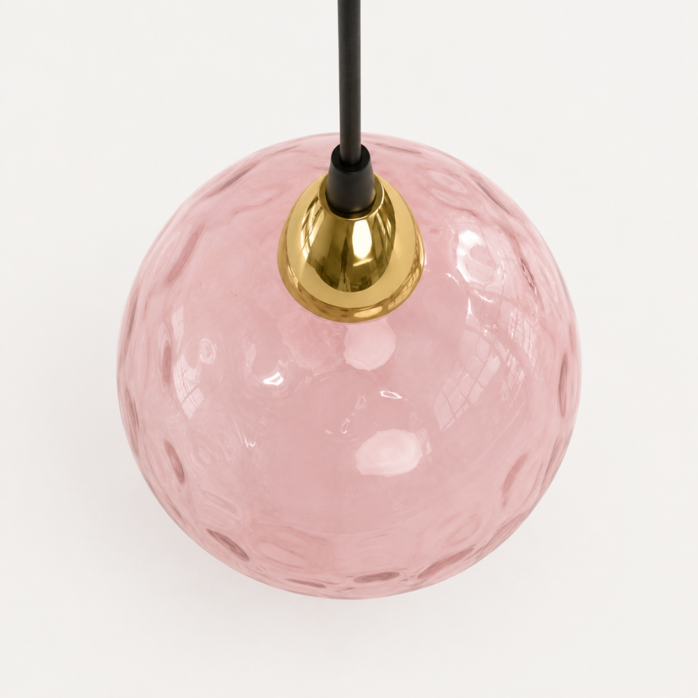Kolorowa szklana lampa wisząca do nowoczesnych wnętrz