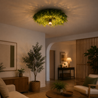 Rustykalna botaniczna lampa sufitowa do montażu wpuszczanego