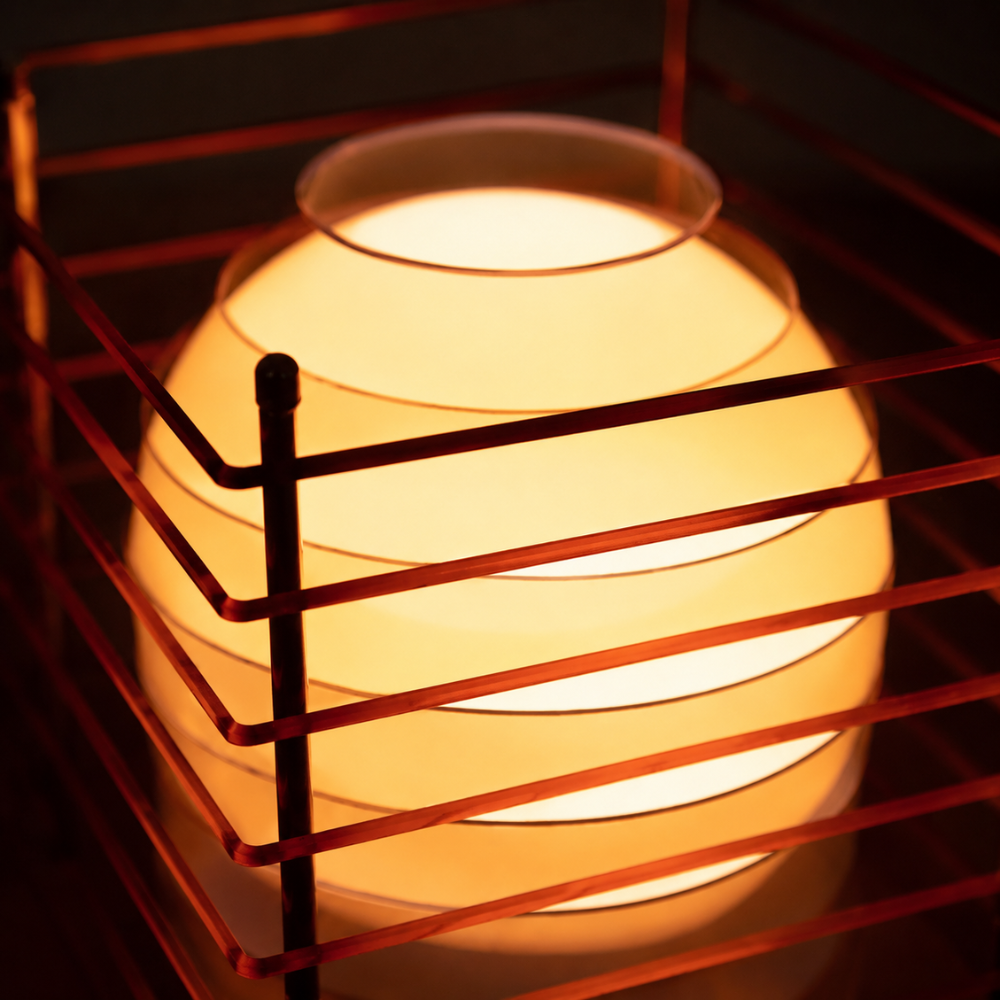 Lampa nastrojowa MoonCube z warstwowego akrylu