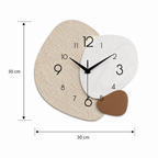 Nowoczesny zegar ścienny o geometrycznym wzorze