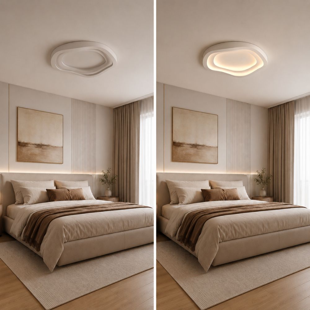 Warstwowa natynkowa lampa sufitowa LED