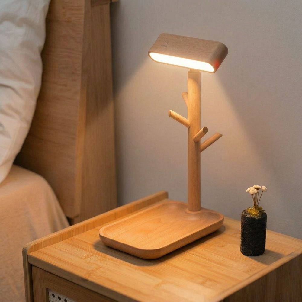 Lampa stołowa z miejscem do przechowywania – nowoczesny design