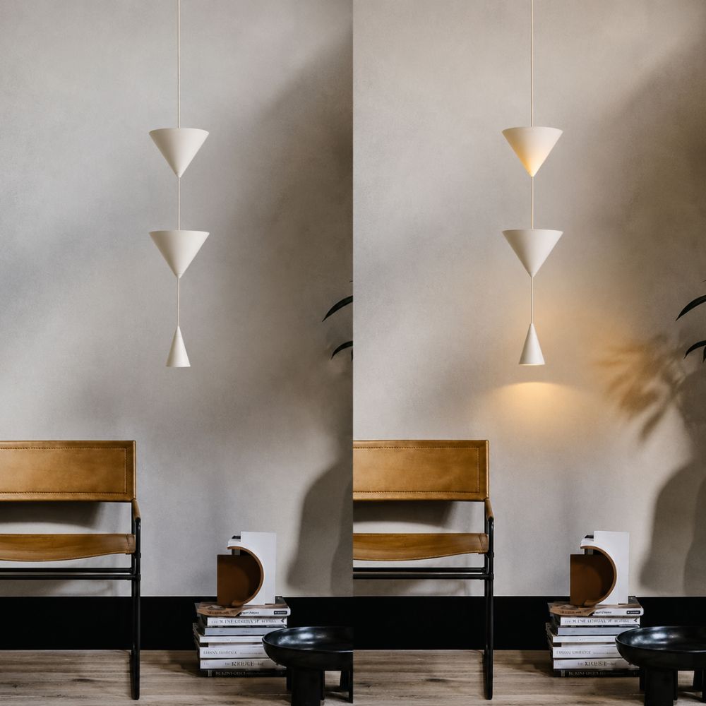 Warstwowa Stożkowa Lampa Wisząca