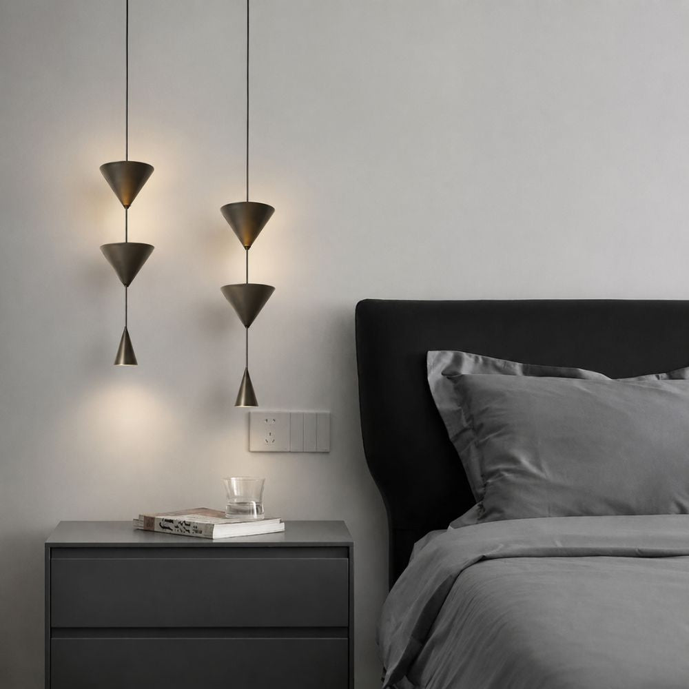 Warstwowa Stożkowa Lampa Wisząca
