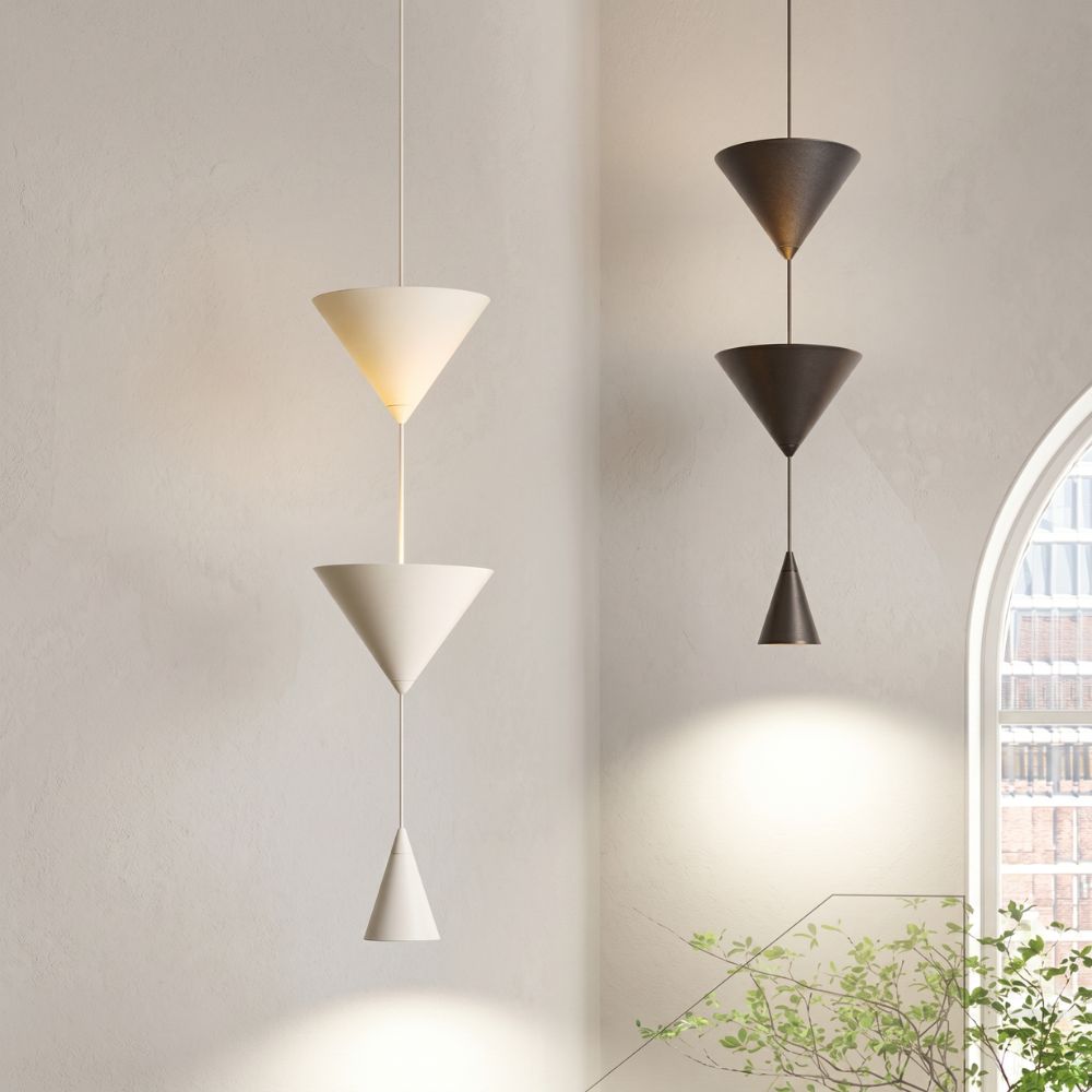 Warstwowa Stożkowa Lampa Wisząca