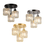 Nowoczesna Lampa Sufitowa LED – 3 Żarówki, Kryształowy Design