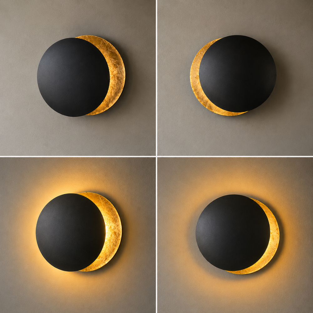 Kinkiet Solar Eclipse w stylu ambient