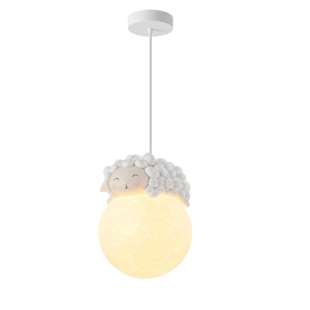 Fantazyjna przytulna lampa wisząca z podświetleniem