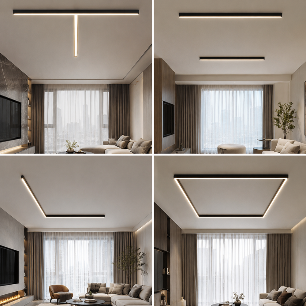 Ściemnialna liniowa lampa sufitowa led