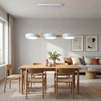 Nowoczesna drewniana lampa wisząca LED 3-punktowa