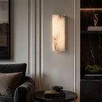 Marmurowa lampa ścienna LED góra-dół