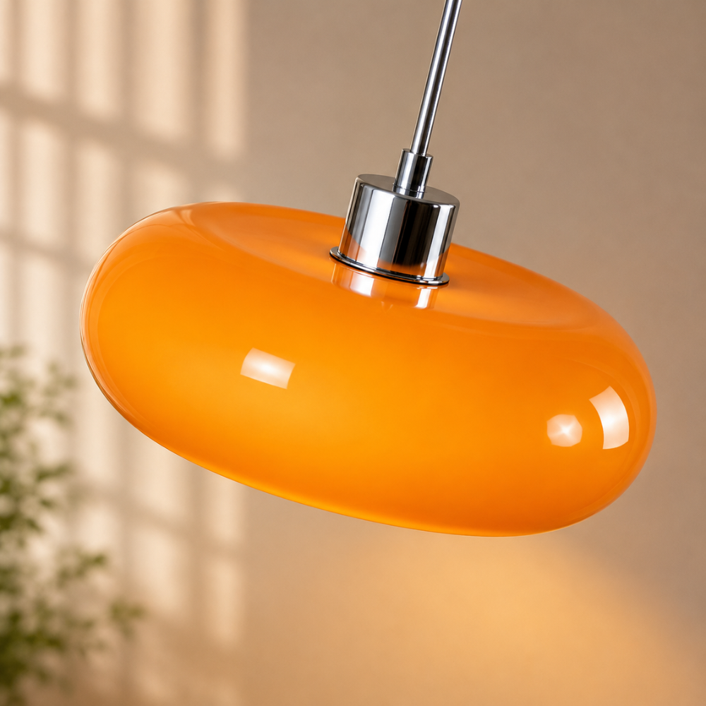 Retro lampa sufitowa w kształcie jajka