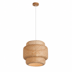 Ręcznie tkana bambusowa lampa wisząca – nowoczesna naturalna lampa sufitowa