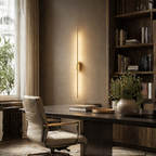 Minimalistyczna lampa ścienna LED góra dół złote wykończenie