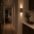 Nowoczesny minimalistyczny kinkiet LED góra–dół