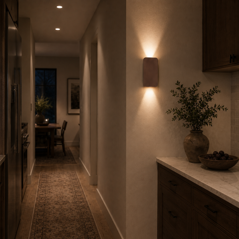 Nowoczesny minimalistyczny kinkiet LED góra–dół