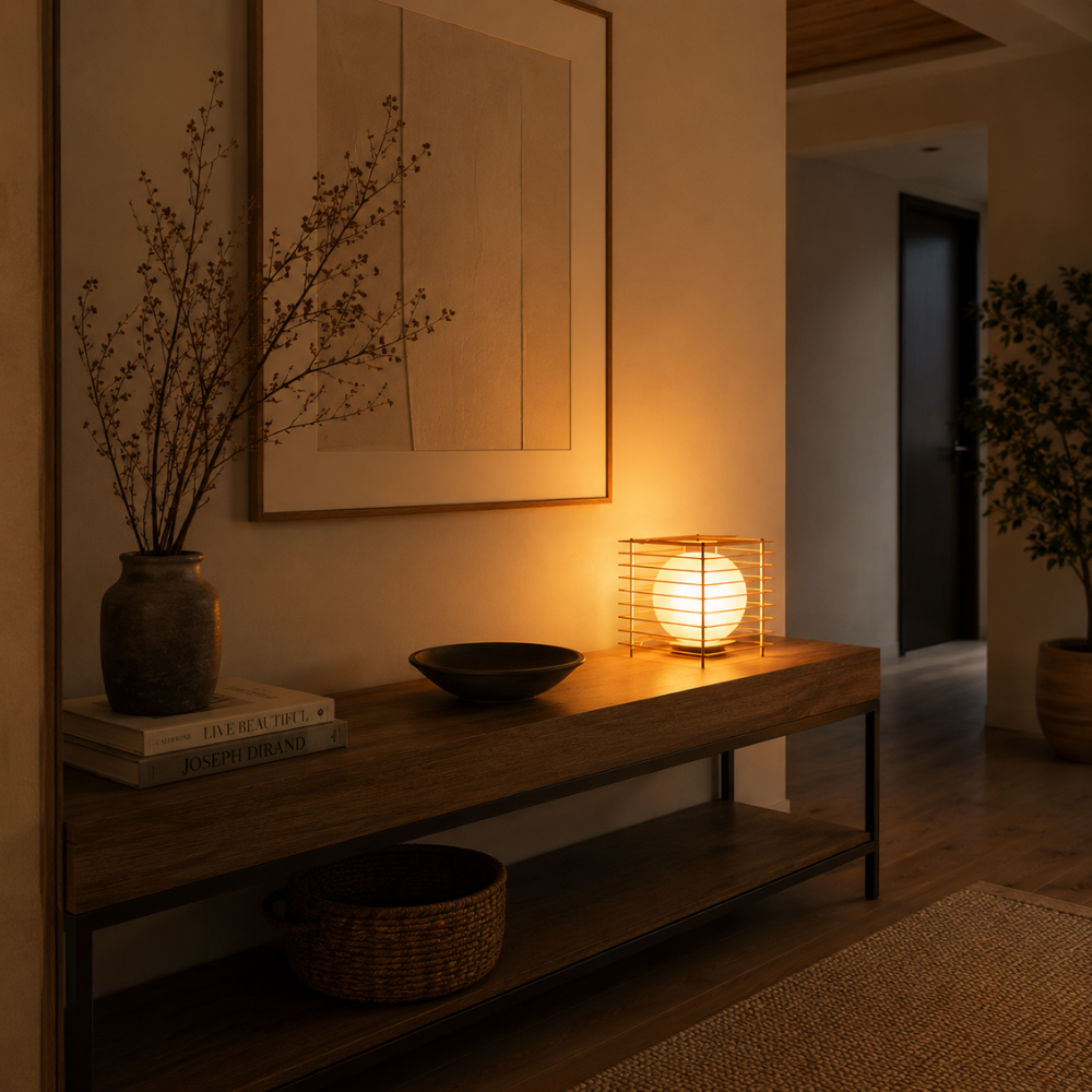 Lampa nastrojowa MoonCube z warstwowego akrylu