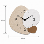 Nowoczesny zegar ścienny o geometrycznym wzorze
