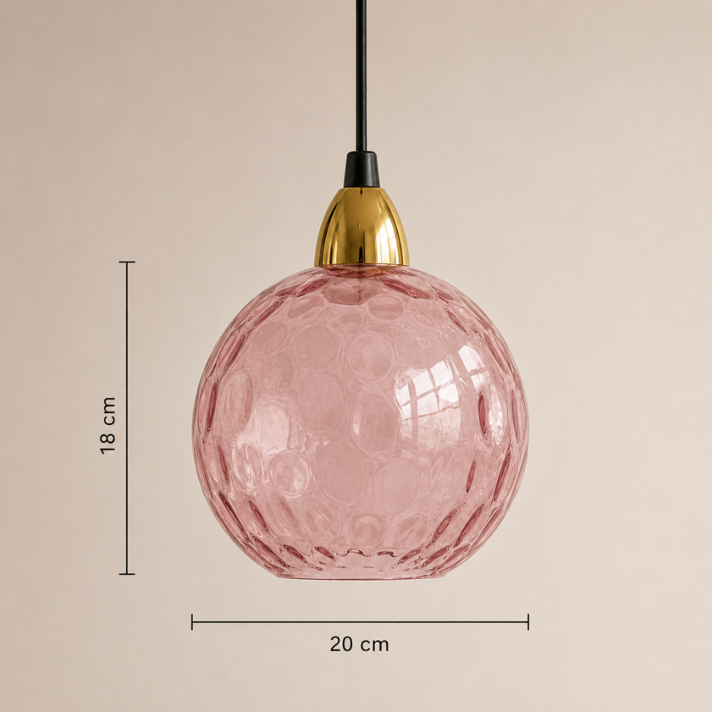 Kolorowa szklana lampa wisząca do nowoczesnych wnętrz