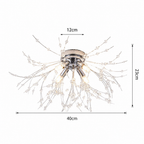 Lampa sufitowa Dandelion Crystal – nowoczesny żyrandol w stylu fajerwerków