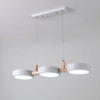 Nowoczesna drewniana lampa wisząca LED 3-punktowa