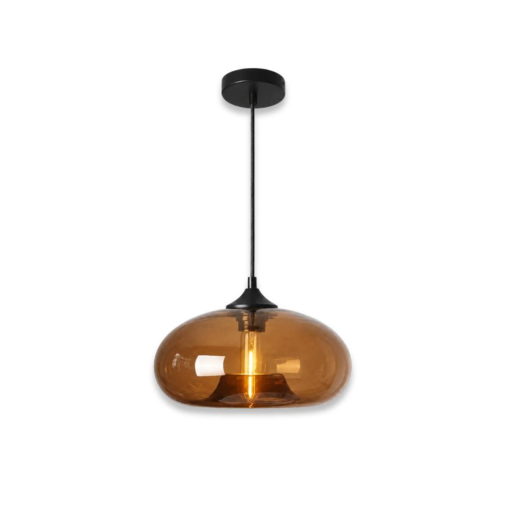 Nordycka kolorowa lampa wisząca ze szkła