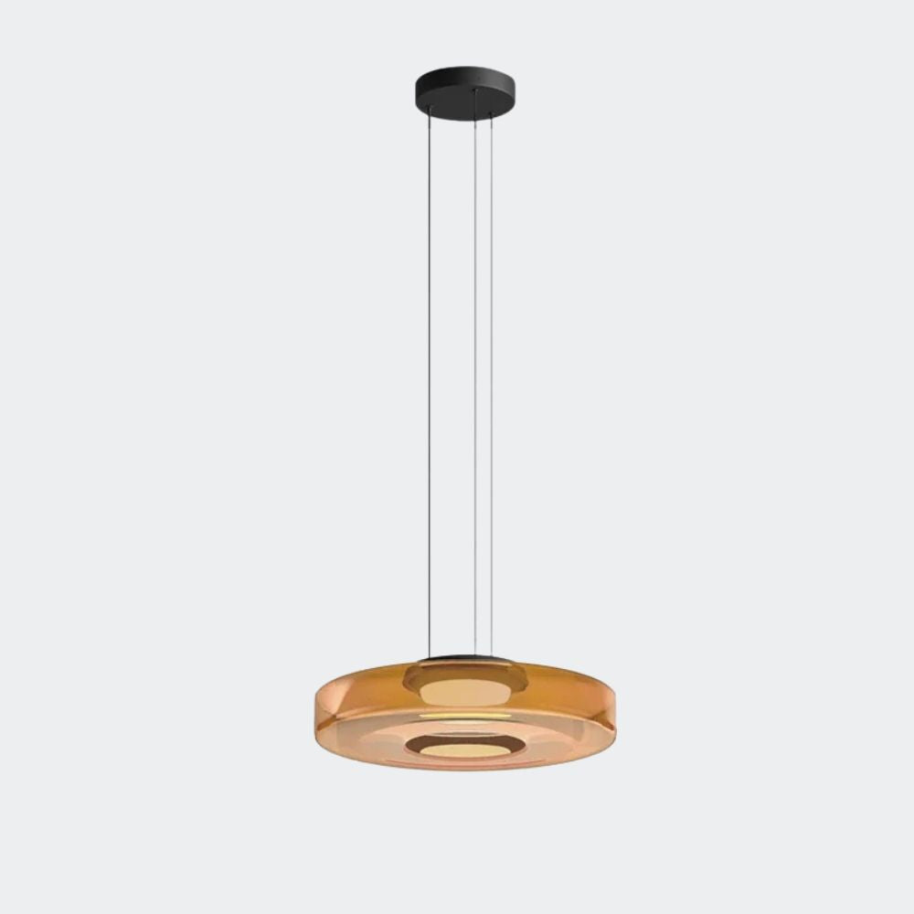 Nowoczesna warstwowa lampa wisząca szklana