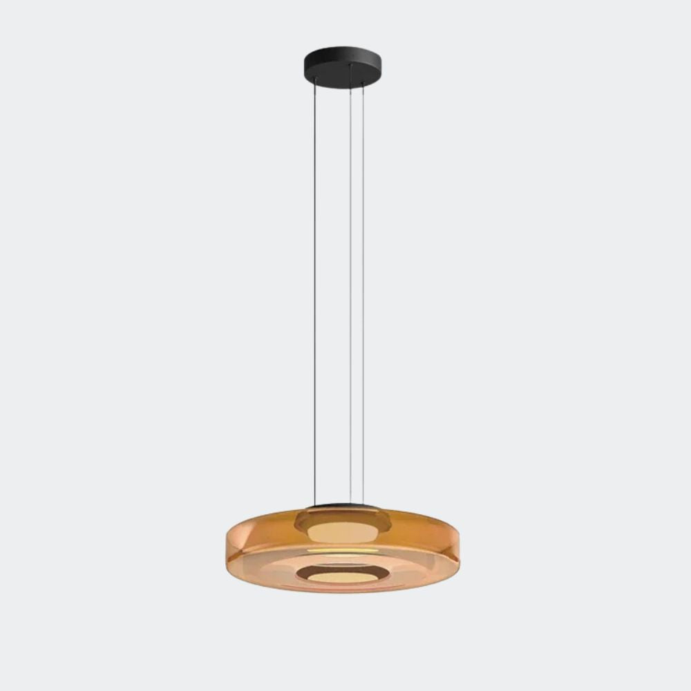 Nowoczesna warstwowa lampa wisząca szklana