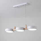 Nowoczesna drewniana lampa wisząca LED 3-punktowa