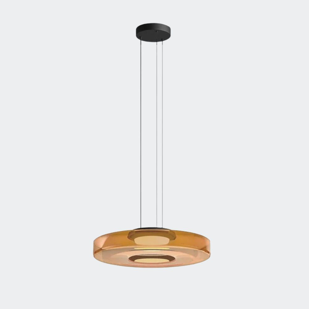 Nowoczesna warstwowa lampa wisząca szklana