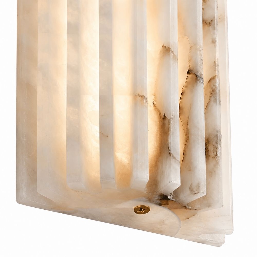 Marmurowa lampa ścienna LED góra-dół