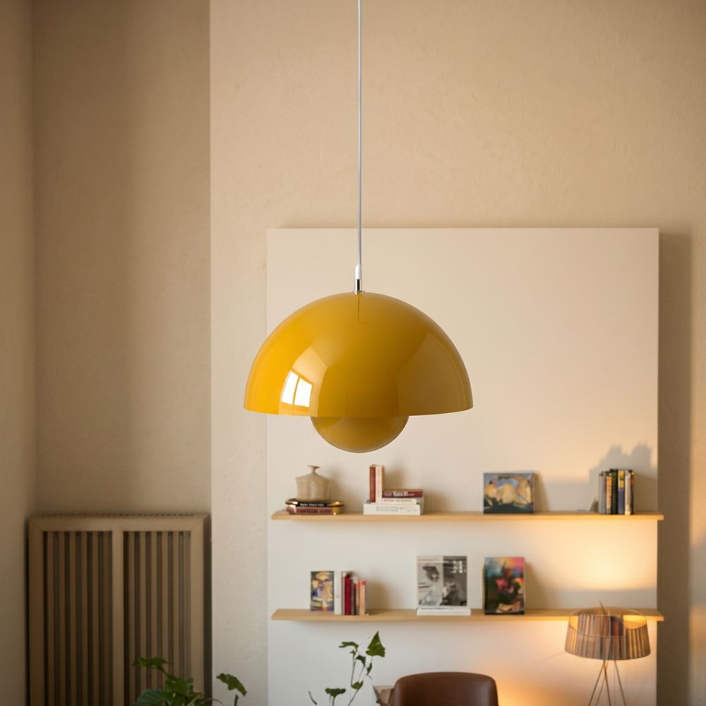 Nowoczesna kolorowa lampa wisząca z kopułą