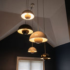 Nowoczesna kolorowa lampa wisząca z kopułą