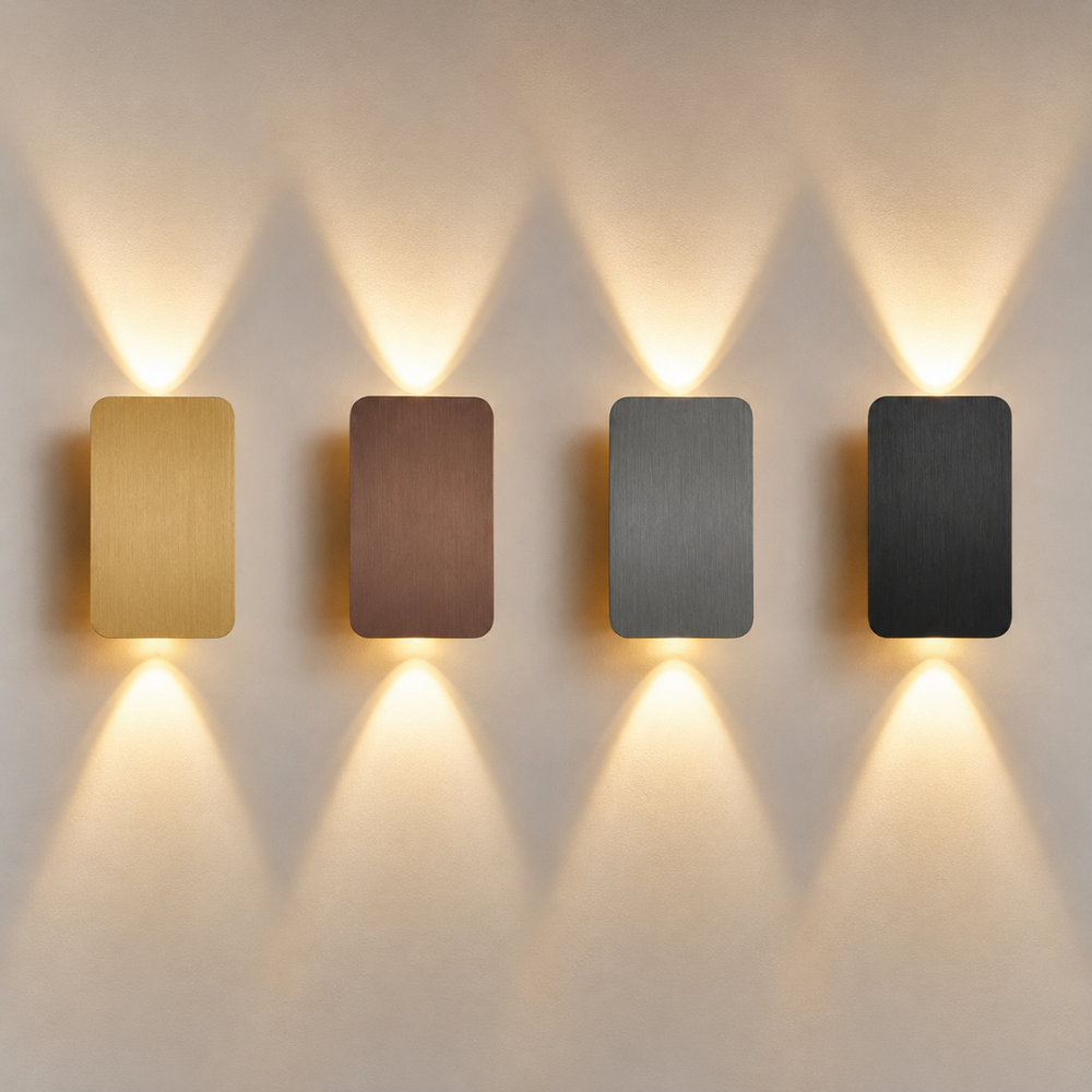Nowoczesny minimalistyczny kinkiet LED góra–dół