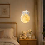 Fantazyjna przytulna lampa wisząca z podświetleniem