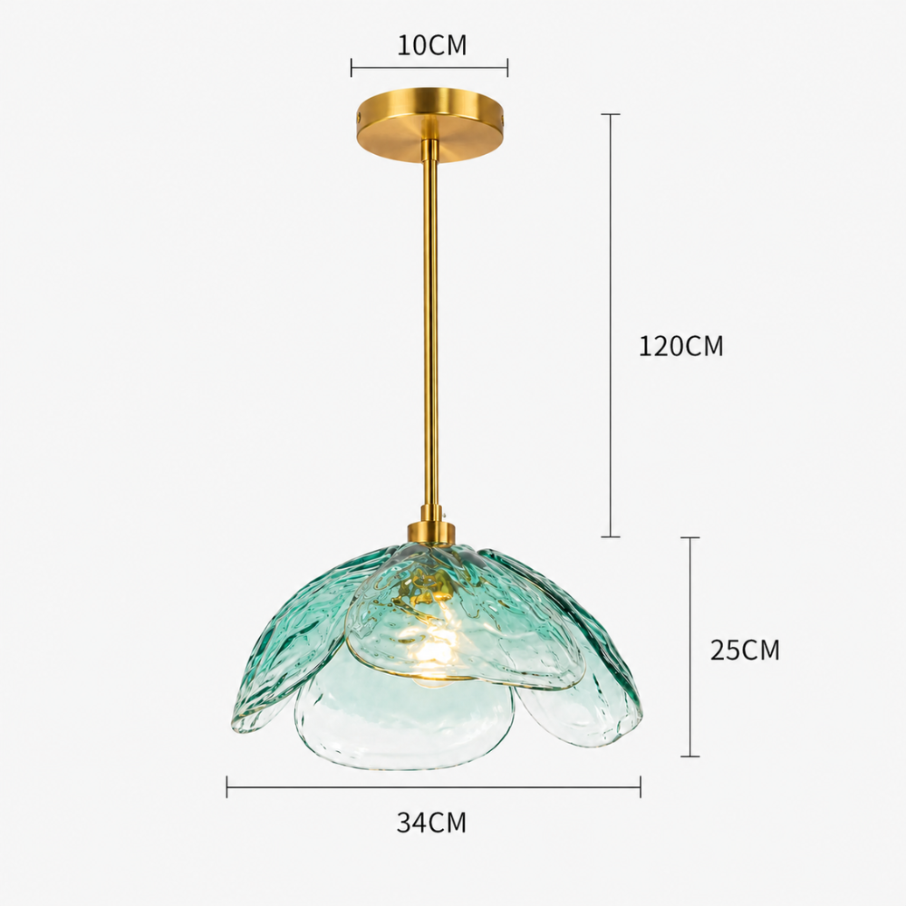 Artystyczna przytulna lampa wisząca w kształcie płatka