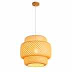 Ręcznie tkana bambusowa lampa wisząca – nowoczesna naturalna lampa sufitowa