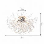 Lampa sufitowa Dandelion Crystal – nowoczesny żyrandol w stylu fajerwerków