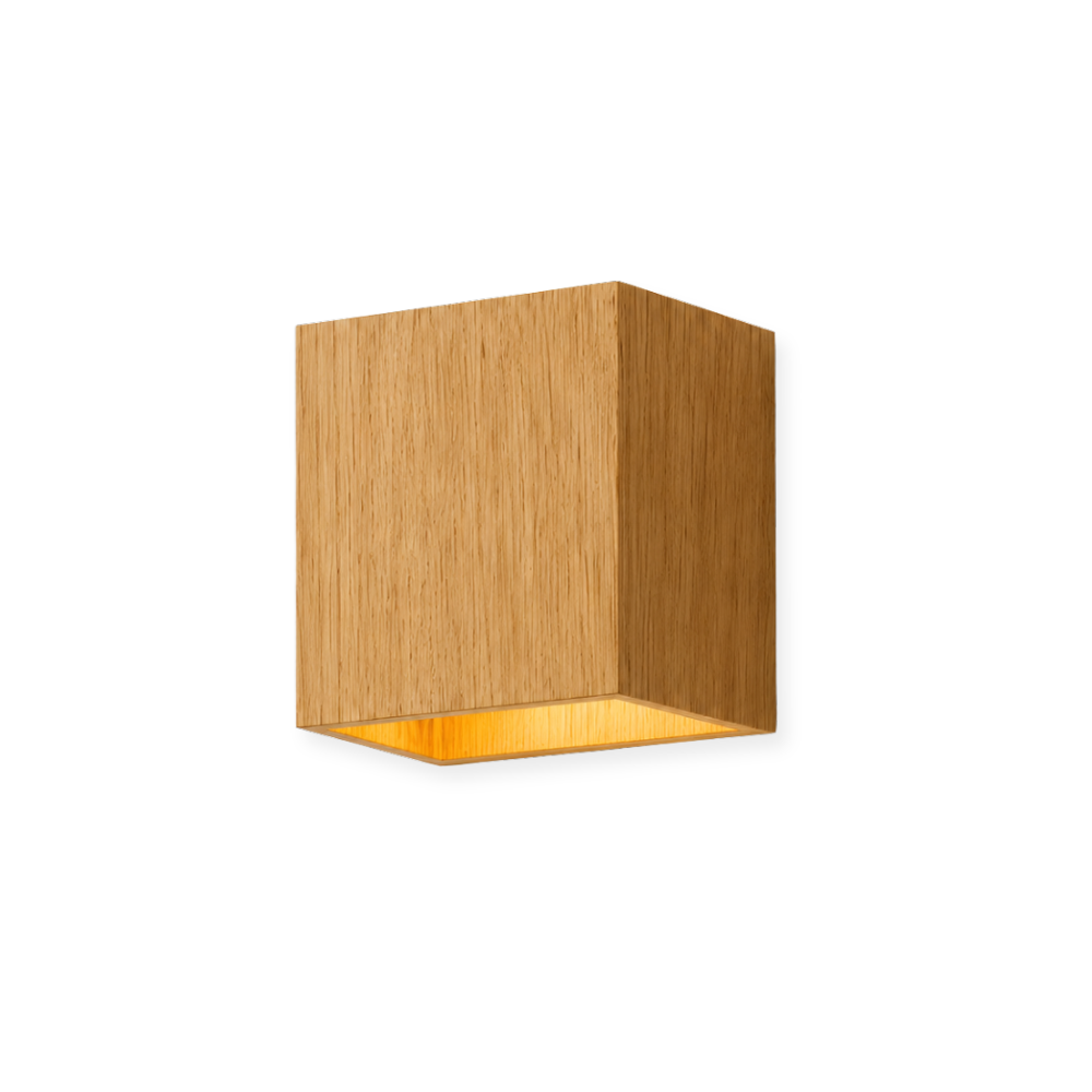 Klamka ścienna LED Nordic Wood Grain – naturalna faktura drewna