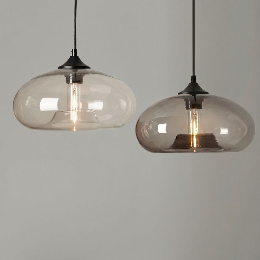 Nordycka kolorowa lampa wisząca ze szkła